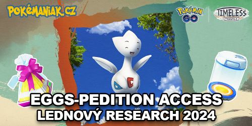 Pokémon GO - Časově omezený Research a bonusy pro leden 2024