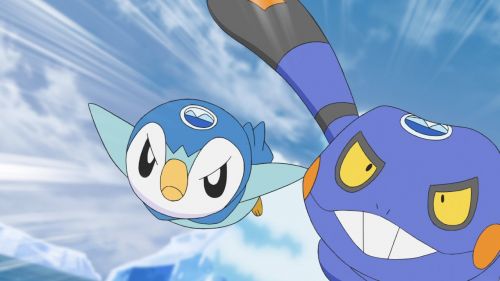 Titulky k 23x08 - Don't Give In, Piplup! An Ice Floe Race in the Sinnoh Region!!