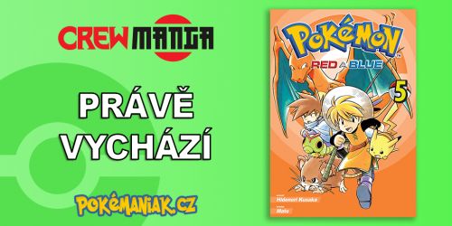 Pokémon Manga - Pokémon Red a Blue 5 právě vychází!