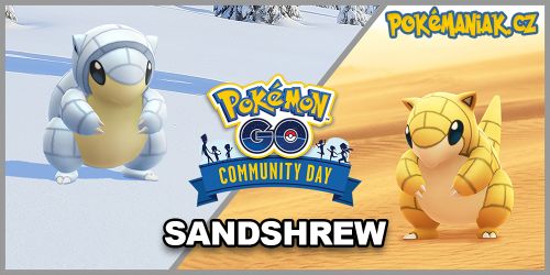 Pokémon GO - Březnový Community Day 2022 se zaměří na Sandshrew v obou jeho variantách!