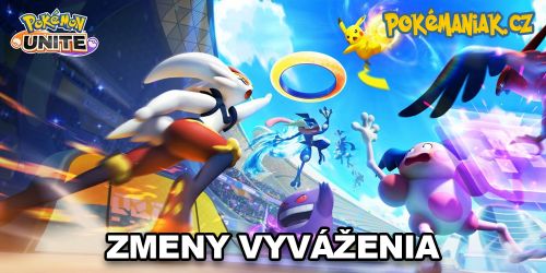 Pokémon UNITE - Zmeny vyváženia v patch 2. 9. 2022