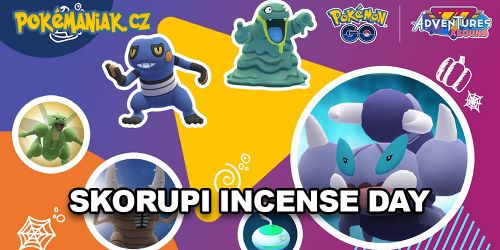 Pokémon GO - Příští Incense Day se zaměří na Skorupiho!