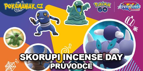 Pokémon GO - Skorupi Incense Day - průvodce eventem