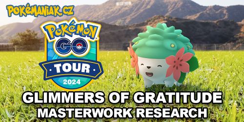 Pokémon GO - Úkoly v Glimmers of Gratitude Masterwork Research z globálního GO Tour 2024