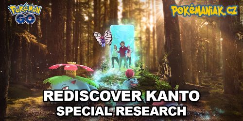Pokémon GO - Úkoly v Rediscover Kanto Special Research