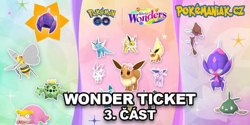 Pokémon GO - Úkoly v třetí části časově omezeného Research z Wonder Ticket