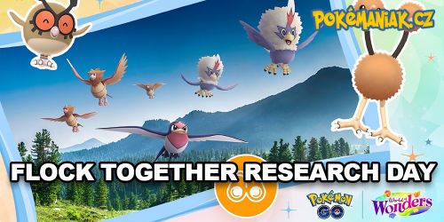 Pokémon GO - Na Flock Together Research Day se sletí ptačí Pokémoni!