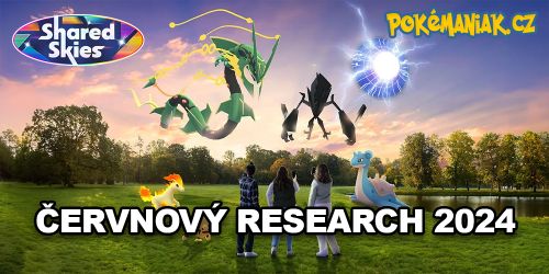 Pokémon GO - Úkoly v červnovém časově omezeném Research 2024