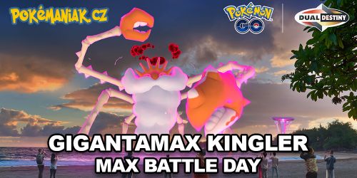 Pokémon GO - Také Gigantamax Kingler dostane svůj Max Battle Day