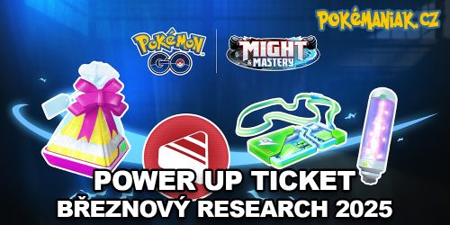 Pokémon GO - Časově omezený Research a bonusy za ticket pro březen 2025