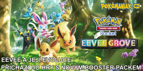 Pokémon TCG Pocket - Do hry přichází Eevee se svým Booster packem