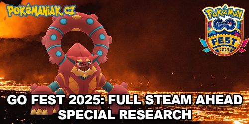 Pokémon GO - Úkoly v GO Fest 2025: Full Steam Ahead! Special Research za ticket