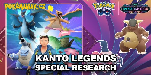 Pokémon GO - Úkoly v Kanto Legends Special Research za ticket