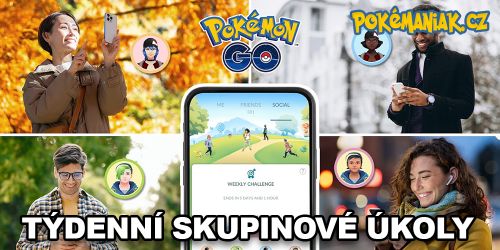 Pokémon GO - Přicházejí týdenní skupinové výzvy