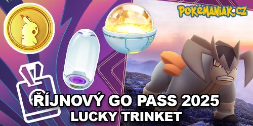 Pokémon GO - Do GO Pass Deluxe se v říjnu 2025 dodatečně přidává Lucky Trinket