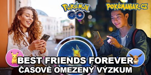 Pokémon GO - Úkoly v časově omezeném výzkumu Best Friends Forever