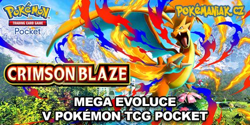 Pokémon TCG Pocket - Charizard X dorazil a s ním Crimson Blaze