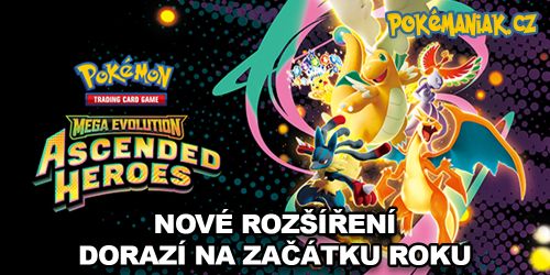 Pokémon TCG - Rozšíření Mega Evolution – Ascended Heroes přinese karty s novými Mega evolucemi
