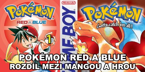 Pokémon Red & Blue: Rozdíl mezi hrou a mangou