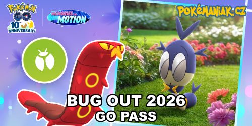 Pokémon GO - Eventový GO Pass k Bug Out 2026