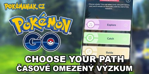 Pokémon GO - Časově omezený výzkum Choose Your Path mezi eventy
