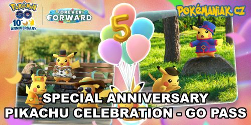 Pokémon GO - Eventový GO Pass: Pikachu Celebration