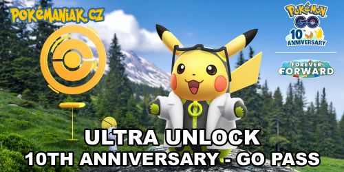Pokémon GO - Eventový GO Pass k Ultra Unlock: 10th Anniversary Edition