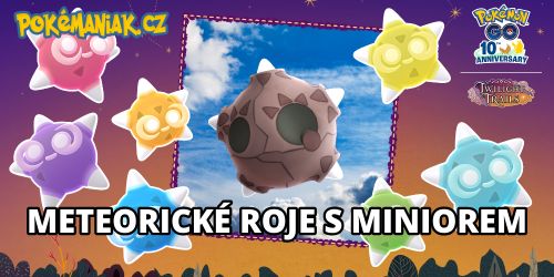 Pokémon GO - Meteorické roje doprovodí Minior