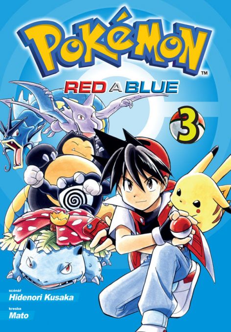 Obálka třetího svazku Pokémon Red a Blue